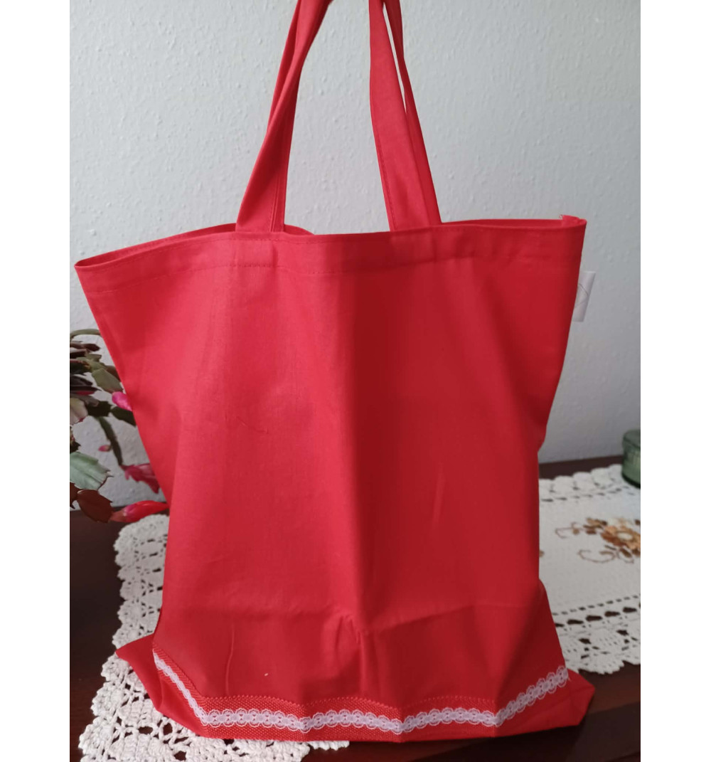 Torba bawełniana CZERWONA