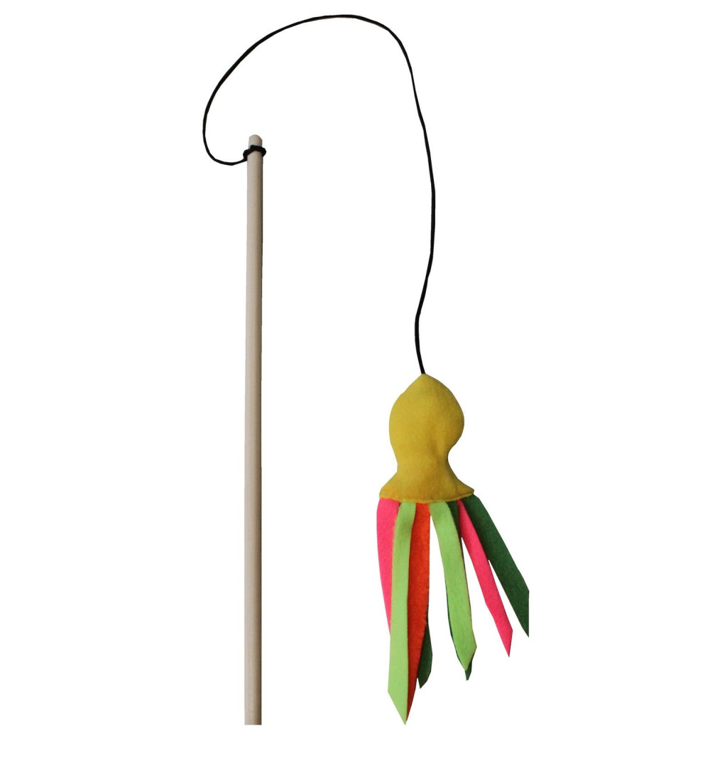 Wędka dla kota Rybka